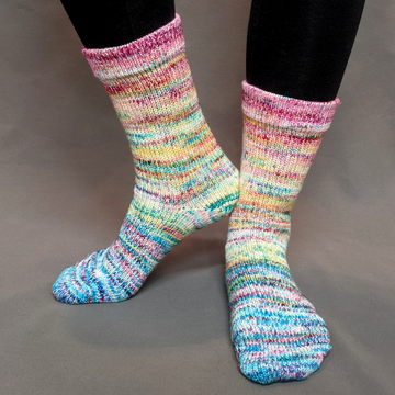 Knitcircus Yarns: Girls Run the World Impressionist Matching Socks Set (large), Greatest of Ease, choose your cakes, ready to ship yarn