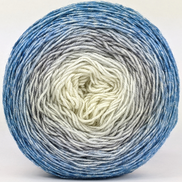 Knitcircus Yarns: Frosted Windowpanes 100g Panoramic Gradient, Sparkle, ready to ship yarn