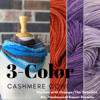 3 Color Cashmere Cowl Kit, ready to ship