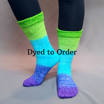 Knitcircus Yarns: Monstropolis Panoramic Gradient Matching Socks Set, dyed to order yarn