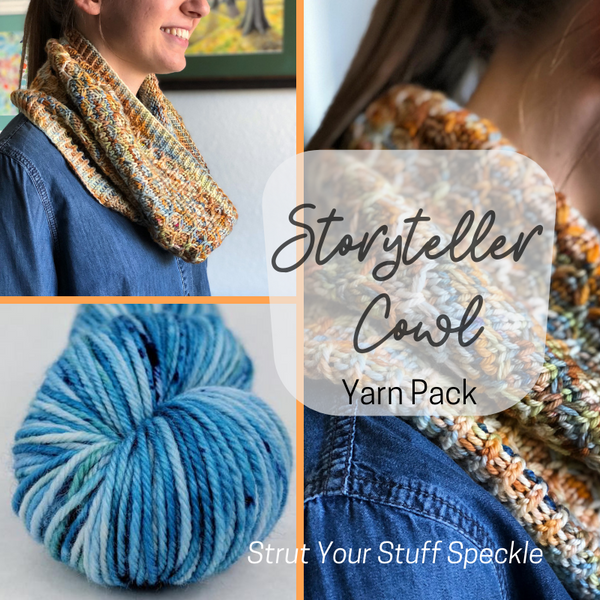 Storyteller Cowl Yarn Pack, pattern not included, ready to ship