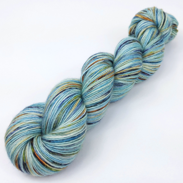Knitcircus Yarns: Salty Spitoon 100g Speckled Handpaint skein, Spectacular, ready to ship yarn