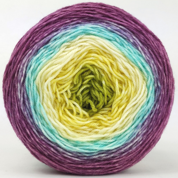 Knitcircus Yarns: Twitterpated 100g Panoramic Gradient, Greatest of Ease, ready to ship yarn