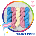 Knitcircus Yarns: Trans Flag: Pride Pack Skein Bundle, various bases and sizes, dyed to order