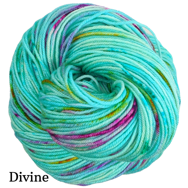 Knitcircus Yarns: We Scare Because We Care Speckled Handpaint Skeins, dyed to order yarn