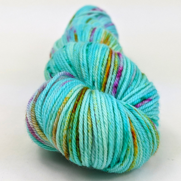 Knitcircus Yarns: We Scare Because We Care 100g Speckled Handpaint skein, Daring, ready to ship yarn