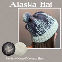 Alaska Hat Yarn Pack, pattern not included, ready to ship
