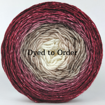 Knitcircus Yarns: Old Saint Nick Panoramic Gradient, dyed to order yarn