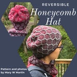 Reversible Honeycomb Hat Yarn Pack, pattern not included, dyed to order