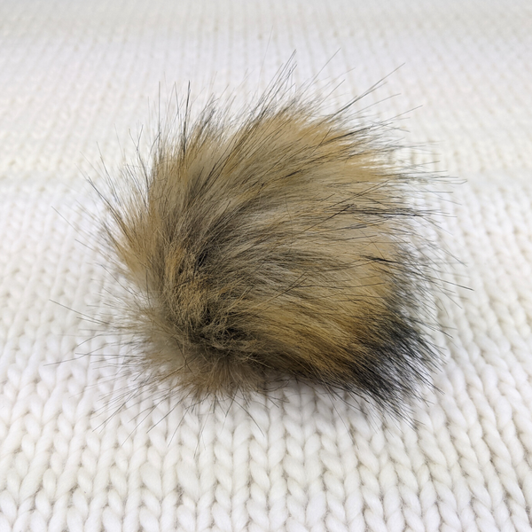 Faux Fur Pompom, assorted colors, ready to ship | Knitcircus Yarns