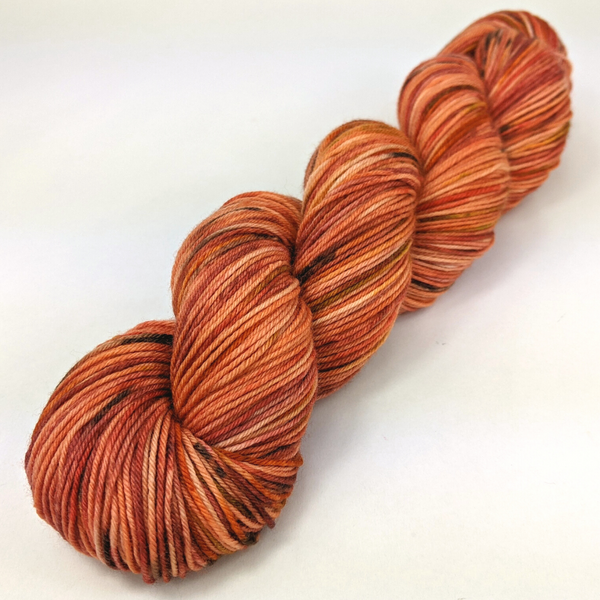 Knitcircus Yarns: The Great Pumpkin 100g Speckled Handpaint skein, Greatest of Ease, ready to ship yarn