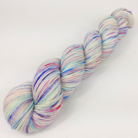 Knitcircus Yarns: Island of Misfit Toys 100g Speckled Handpaint skein, Daring, ready to ship yarn