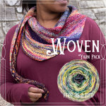Woven Shawl Yarn Pack, pattern not included, dyed to order
