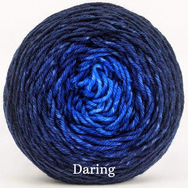 Knitcircus Yarns: Blue-nique Chromatic Gradient, dyed to order yarn