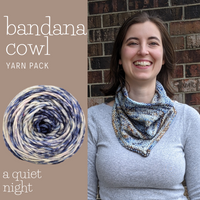 Bandana Cowl Yarn Pack, pattern not included, dyed to order