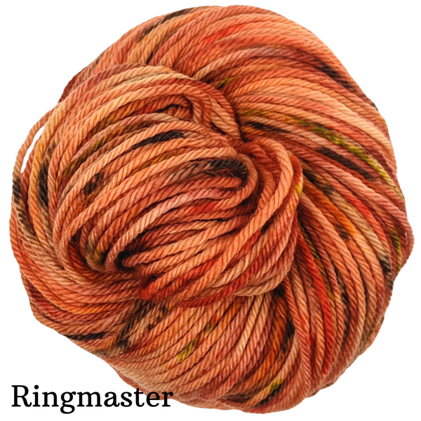 Knitcircus Yarns: The Great Pumpkin Speckled Handpaint Skeins, dyed to order yarn