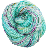 Knitcircus Yarns: We Scare Because We Care 100g Speckled Handpaint skein, Breathtaking BFL, ready to ship yarn