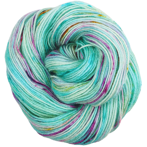Knitcircus Yarns: We Scare Because We Care 100g Speckled Handpaint skein, Breathtaking BFL, ready to ship yarn