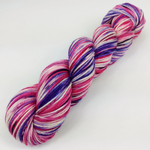 Knitcircus Yarns: Budding Romance 100g Speckled Handpaint skein, Divine, ready to ship yarn - SALE