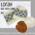 Lorah Hat and Cowl Kit, dyed to order