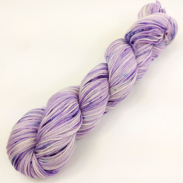 Knitcircus Yarns: Sugared Violets 100g Speckled Handpaint skein, Opulence, ready to ship yarn