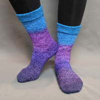 Knitcircus Yarns: The Knit Sky Panoramic Gradient Matching Socks Set (large), Greatest of Ease, ready to ship yarn