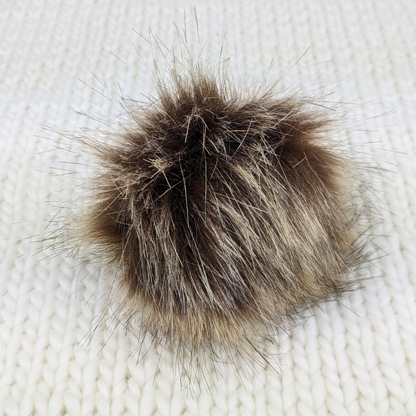 Faux Fur Pompom, assorted colors, ready to ship | Knitcircus Yarns
