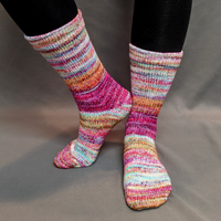 Knitcircus Yarns: Backyard Bouquet Modernist Matching Socks Set (medium), Greatest of Ease, choose your cakes, ready to ship yarn