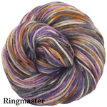 Knitcircus Yarns: Scary Godmother Speckled Skeins, ready to ship yarn