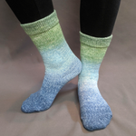 Knitcircus Yarns: Beach Glass Panoramic Gradient Matching Socks Set (medium), Greatest of Ease, ready to ship yarn