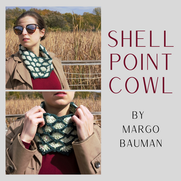 Pattern - Digital Download of Shell Point Cowl by Margo Bauman