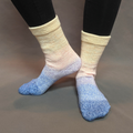 Knitcircus Yarns: Rise and Shine Panoramic Gradient Matching Socks Set (large), Breathtaking BFL, ready to ship yarn