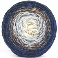 Knitcircus Yarns: A Wizard is Never Late 100g Panoramic Gradient, Daring, ready to ship yarn