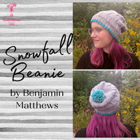 Snowfall Beanie Yarn Pack, pattern not included, ready to ship