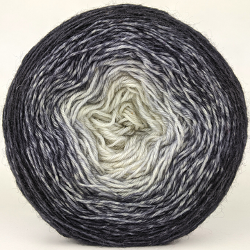 Knitcircus Yarns: Shades of Gray 100g Chromatic Gradient, Breathtaking BFL, ready to ship yarn