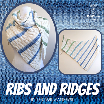 Ribs and Ridges Yarn Pack, pattern not included, dyed to order