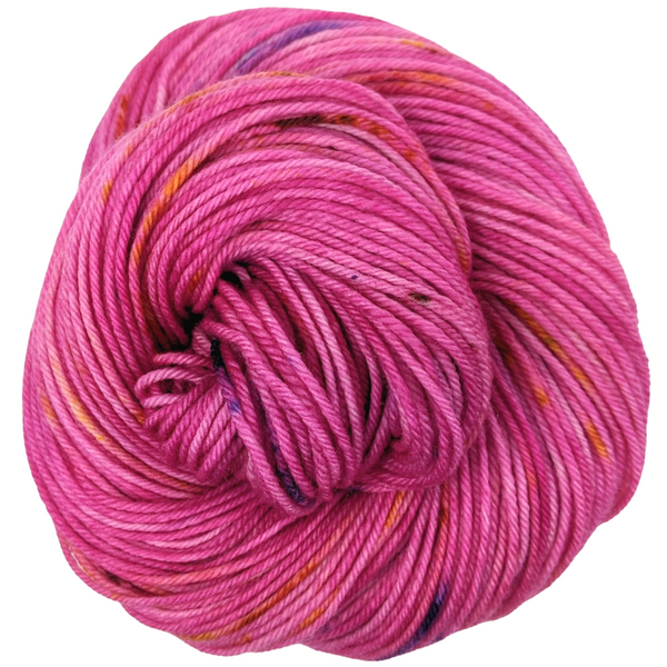 Knitcircus Yarns: Center of Attention 100g Speckled Handpaint skein, Daring, ready to ship yarn