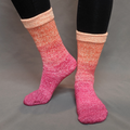 Knitcircus Yarns: Hawaiian Sunset Panoramic Gradient Matching Socks Set (medium), Greatest of Ease, ready to ship yarn