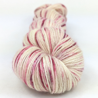 Knitcircus Yarns: Strawberries and Cream 100g Speckled Handpaint skein, Breathtaking BFL, ready to ship yarn