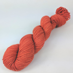 Knitcircus Yarns: Rhymes With Orange 100g Kettle-Dyed Semi-Solid skein, Greatest of Ease, ready to ship yarn