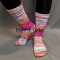 Knitcircus Yarns: Backyard Bouquet Modernist Matching Socks Set, dyed to order yarn