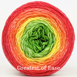Knitcircus Yarns: The Whole Enchilada Panoramic Gradient, dyed to order yarn