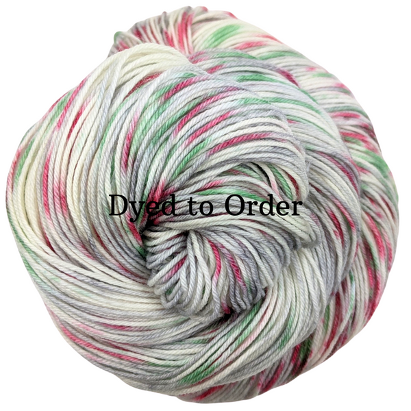 Knitcircus Yarns: Tis the Season Speckled Handpaint Skeins, dyed to order yarn
