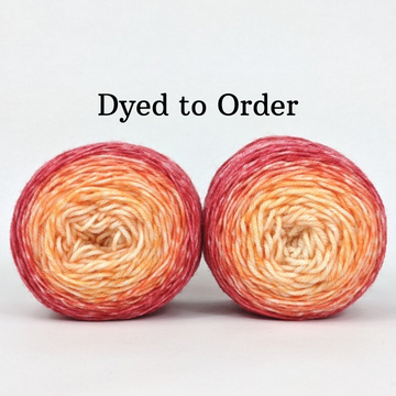Knitcircus Yarns: Peachy Keen Panoramic Gradient Matching Socks Set, dyed to order yarn