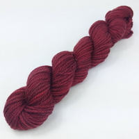 Knitcircus Yarns: Cranberry Sauce 50g Kettle-Dyed Semi-Solid skein, Ringmaster, ready to ship yarn