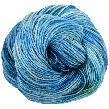 Knitcircus Yarns: Cliffs of Moher 100g Speckled Handpaint skein, Trampoline, ready to ship yarn