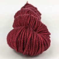 Knitcircus Yarns: Cranberry Sauce 100g Kettle-Dyed Semi-Solid skein, Tremendous, ready to ship yarn