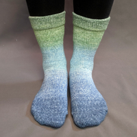 Knitcircus Yarns: Beach Glass Panoramic Gradient Matching Socks Set, dyed to order yarn