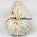 Knitcircus Yarns: Hip Hip Hooray Speckled Handpaint Skeins, dyed to order yarn