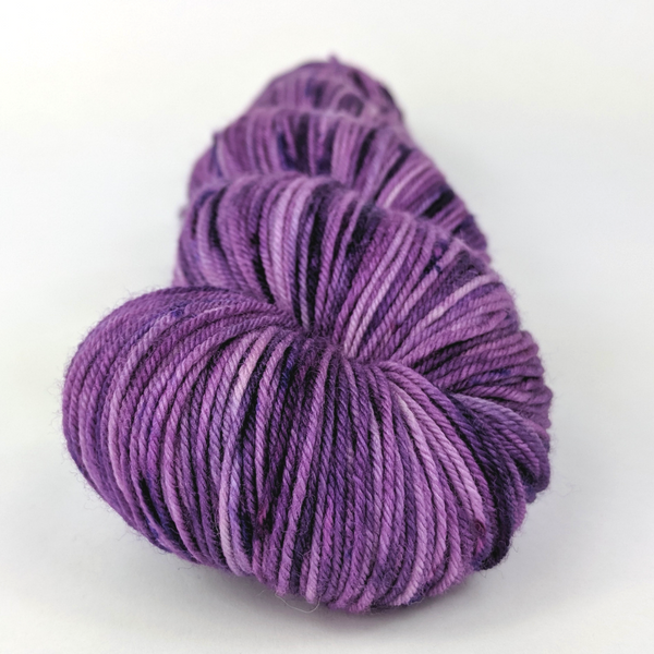 Knitcircus Yarns: Incandescently Happy 100g Speckled Handpaint skein, Greatest of Ease, ready to ship yarn